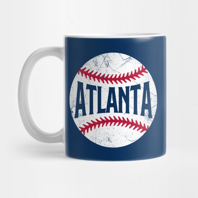 Atlanta Retro Baseball - Navy by KFig21